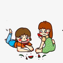 孩子吃瓜姿势,揭秘孩子吃瓜的独特姿势